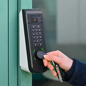 How do you secure access to sensitive areas?