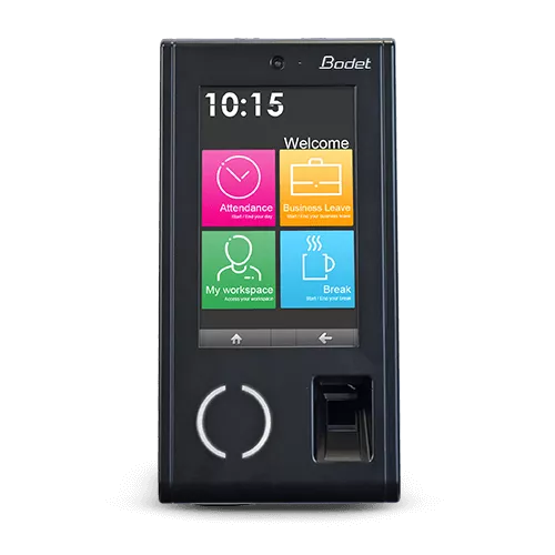 Touchscreen, customisable and connected clocking Terminals