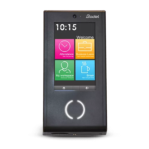 Touchscreen, customisable and connected clocking Terminals